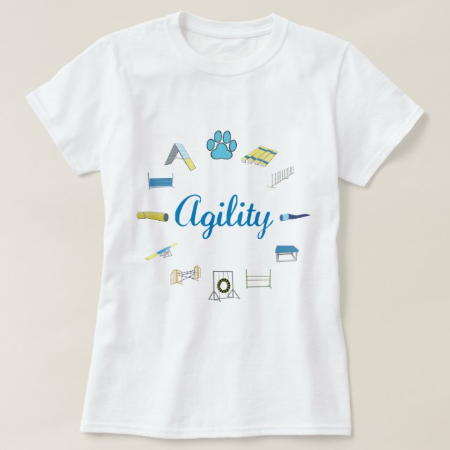 Agility Obstacles T-Shirt (Design Front)