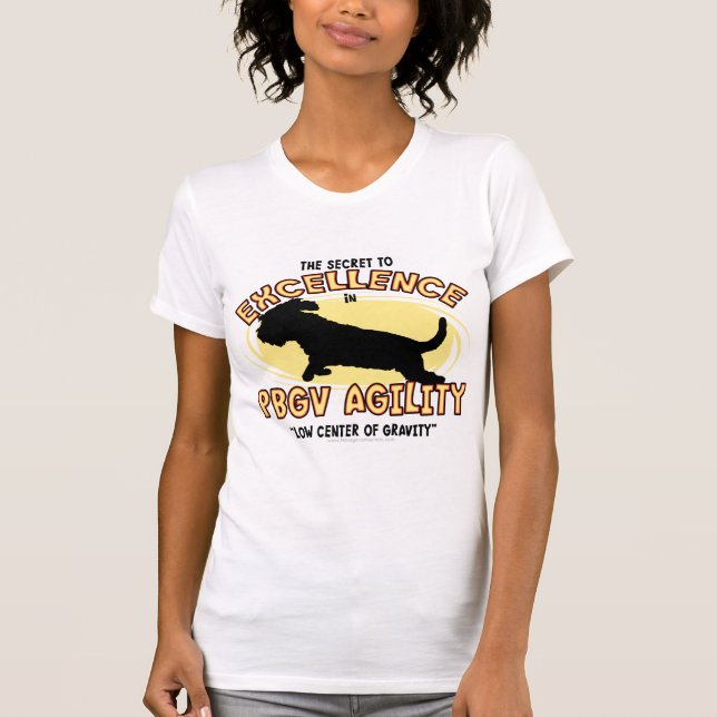 Agility PBGV Secret Ladies Destroyed Shirt (Front)