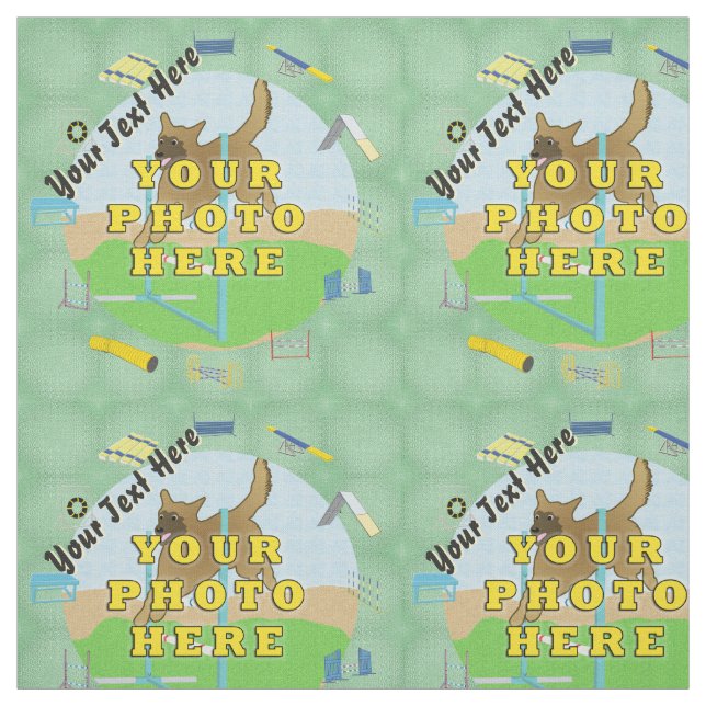 Agility - Photo Personalised Fabric (Swatch)