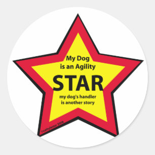 Agility Star Classic Round Sticker