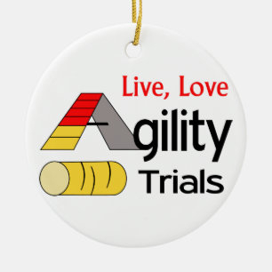 Agility Trials Ceramic Ornament