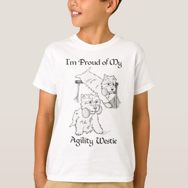 Agility Westie T-Shirt (Front)