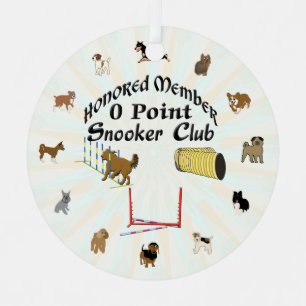 Agility - Zero Point Snooker Club Metal Ornament