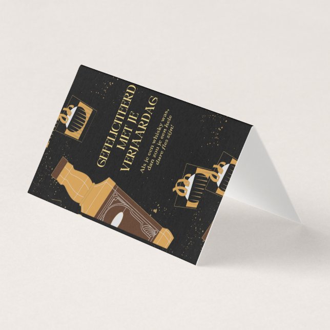 Aging Day FactualGold Business Card (Front)