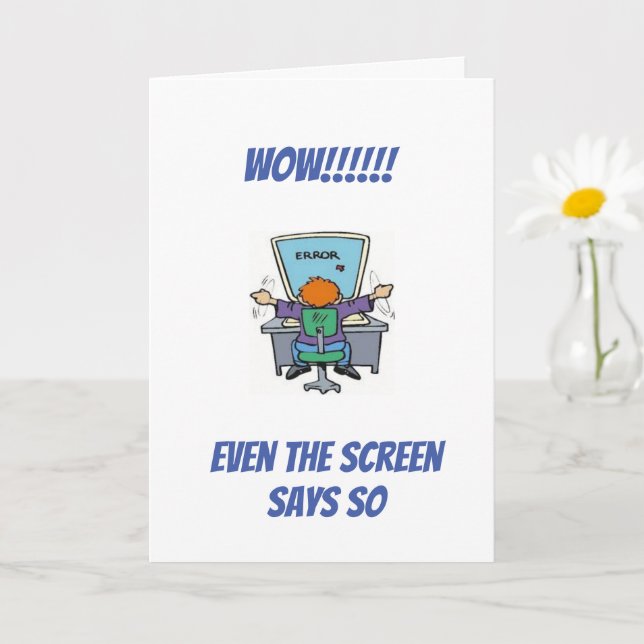 **AGING HUMOR/YOU LOOK GOOD FOR YOUR AGE** CARD (Small Plant)