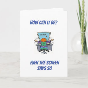 **AGING HUMOR/YOU LOOK GOOD FOR YOUR AGE** CARD