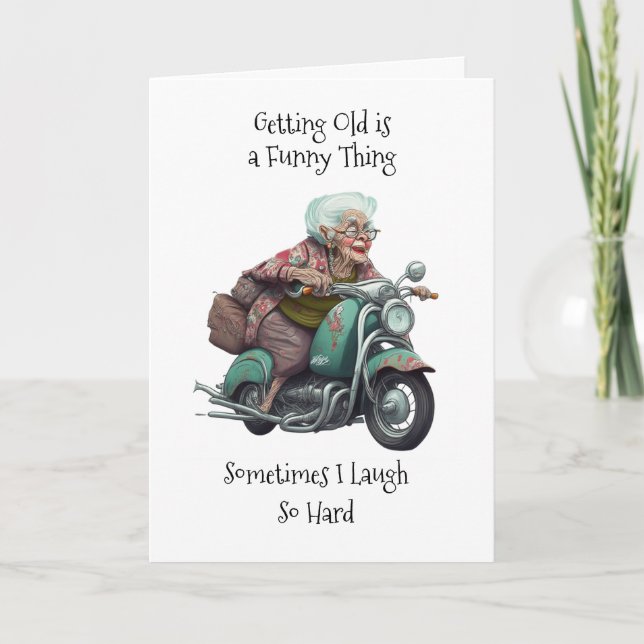 Aging Humour Between Friends Card (Front)