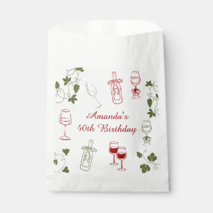 Aging Like Fine Wine Favour Bag
