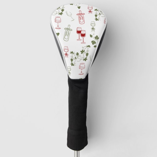 Aging Like Fine Wine Golf Head Cover (Front)