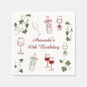 Aging Like Fine Wine Napkin