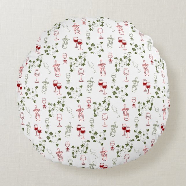 Aging Like Fine Wine Round Cushion (Front)