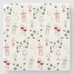 Aging Like Fine Wine Stone Coaster