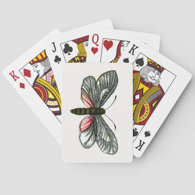 Aglaope infausta - Almond-Tree Leaf Skeletonizer Playing Cards (Back)