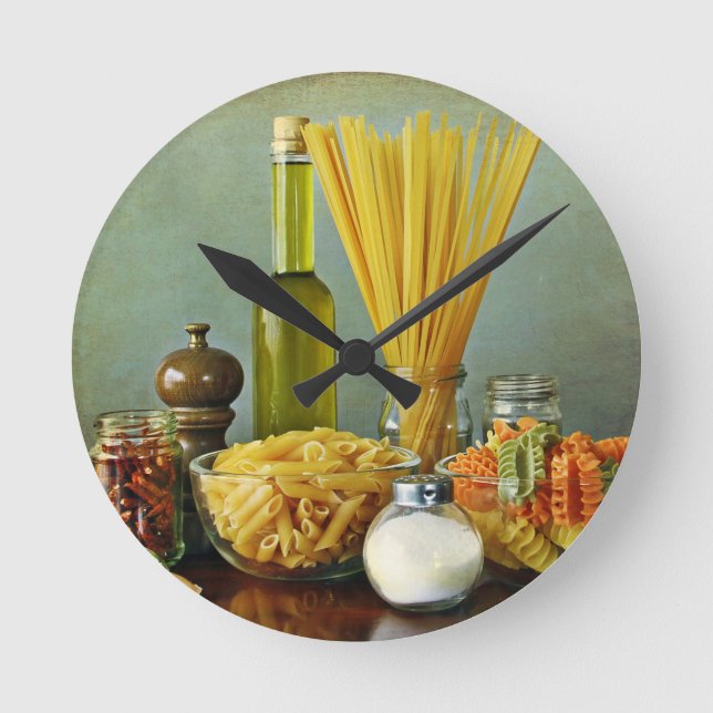aglio, olio e peperoncino (garlic, oil and chilli) round clock (Front)