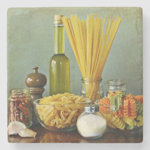 aglio, olio e peperoncino (garlic, oil and chilli) stone coaster