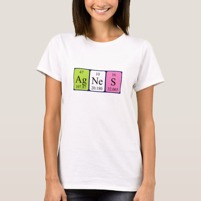 Agnes periodic table name shirt (Front)