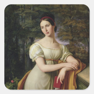 Agnes Rauch , 1825 Square Sticker