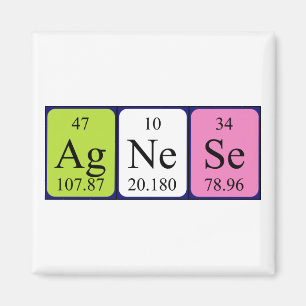 Agnese periodic table name magnet