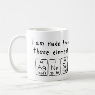 Agnese periodic table name mug