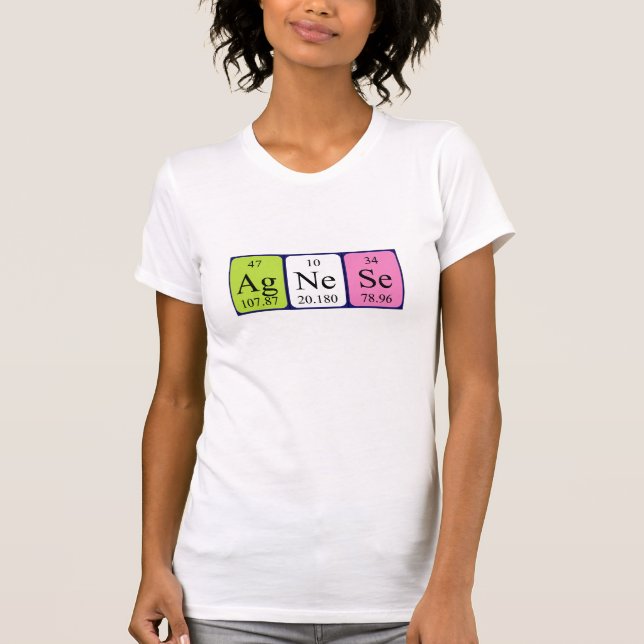 Agnese periodic table name shirt (Front)