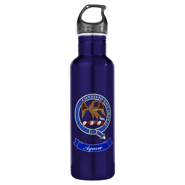 Agnew Clan Badge Personalised 710 Ml Water Bottle (Front)