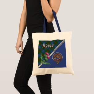 Agnew Clan Badge & Tartan Tote Bag