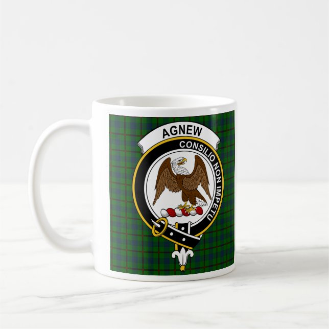 Agnew Hunting Clan Badge Coffee Mug (Left)