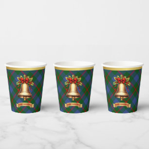 Agnew Personalised Tartan Christmas Paper Cups
