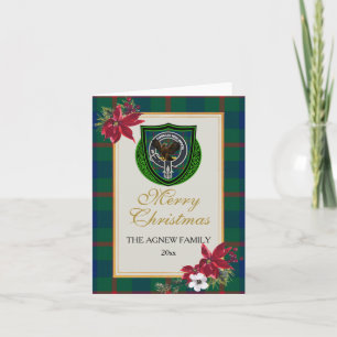 Agnew Scottish Clan Tartan & Crest Card