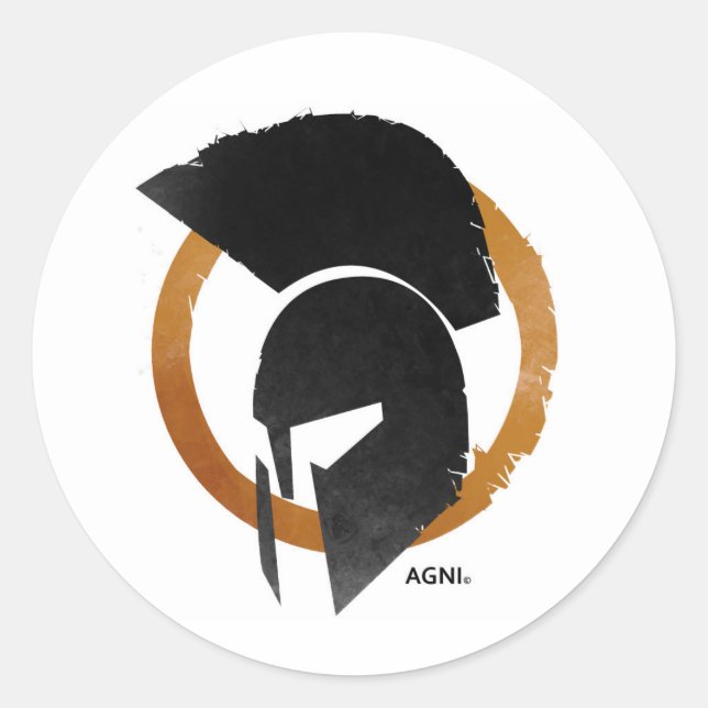 AGNI round sticker (Front)