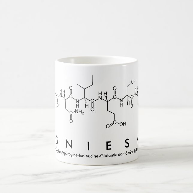 Agnieska peptide name mug (Center)