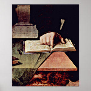 Agnolo di Cosimo - Hand in the open book Poster