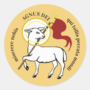 Agnus Dei Classic Round Sticker