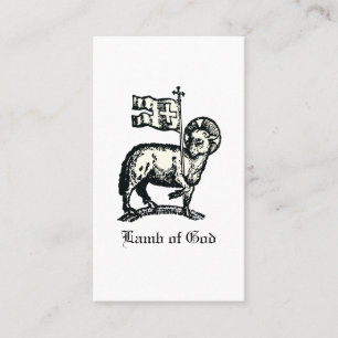 Agnus Dei The Paschal Lamb of God Fine Art Business Card