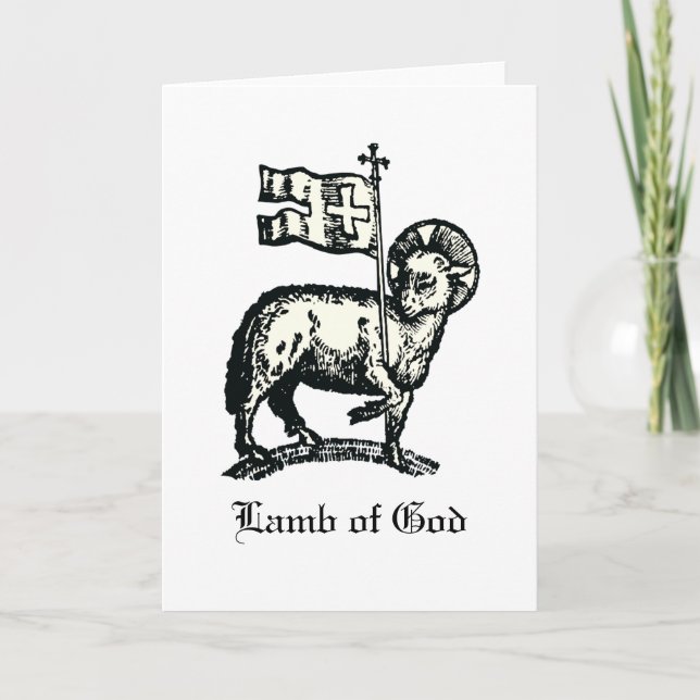 Agnus Dei The Paschal Lamb of God Fine Art  Card (Front)