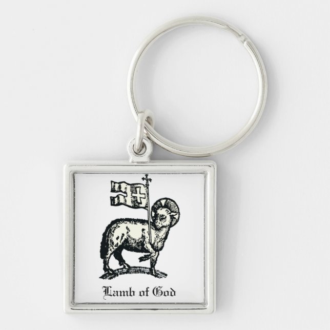 Agnus Dei The Paschal Lamb of God Fine Art  Key Ring (Front)