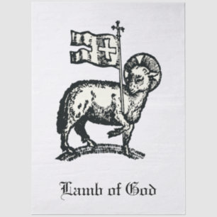 Agnus Dei The Paschal Lamb of God Fine Art Tissue Paper