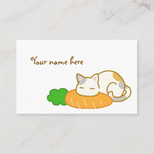 [Agonose Neko] A cat resting its jaw Business Card