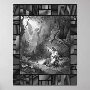 Agony In Garden Dore Jesus Angel Poster
