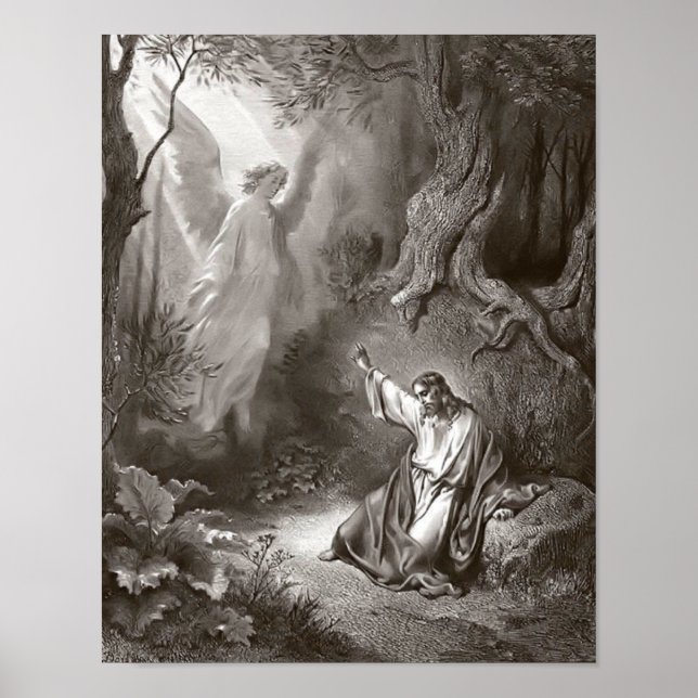 Agony In The Garden Reproduction Religious Print (Front)