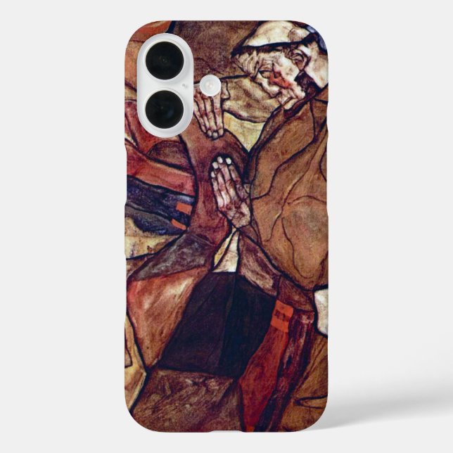 Agony, The Death Struggle by Egon Schiele Case-Mate iPhone Case (Back)