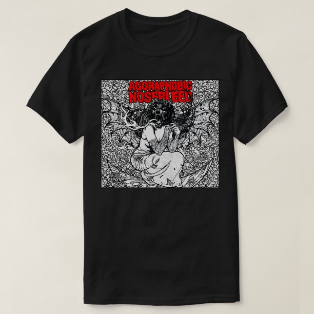 Agoraphobic Nosebleed Artwork T-Shirt (Design Front)