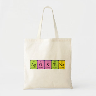 Agostina periodic table name tote bag