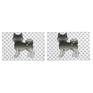Agouti Alaskan Malamute Cute Cartoon Dog Pillowcase