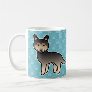 Agouti Cartoon Siberian Husky Coffee Mug