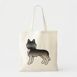 Agouti Siberian Husky Cute Cartoon Dog Tote Bag
