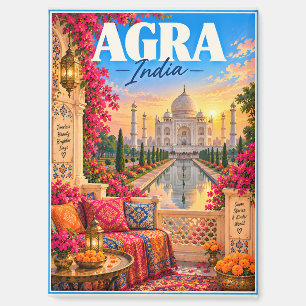 Agra India Taj Mahal Travel Magnet