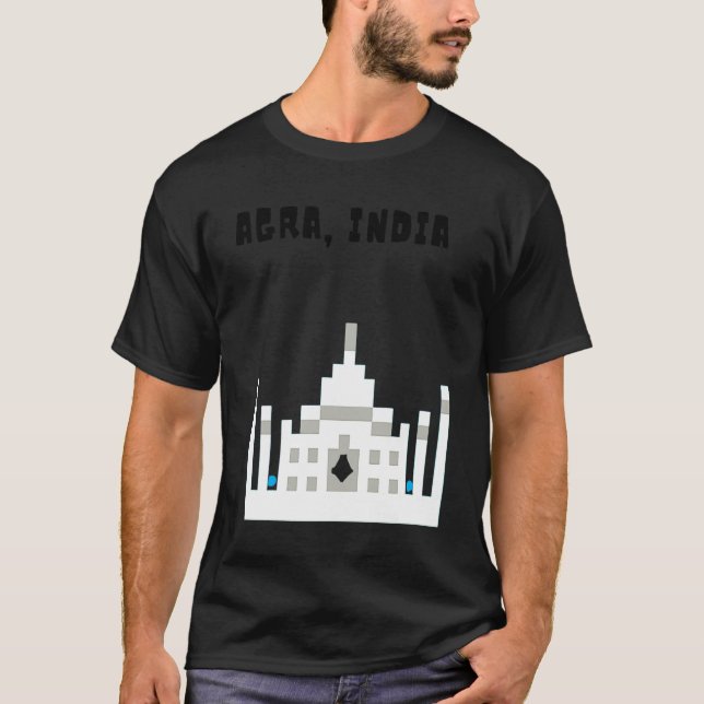 Agra, India the beautiful Taj Mahal T-Shirt (Front)