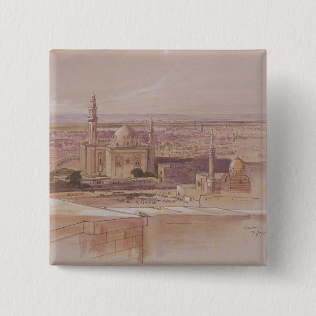 Agra Mosque, Cairo, 1849 15 Cm Square Badge (Front)