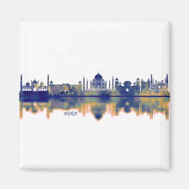 Agra Skyline Magnet (Front)